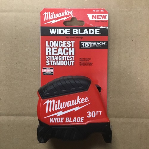 Milwaukee 18' Reichweite 30 Fuß breite Klinge Maßband 48-22-1230
