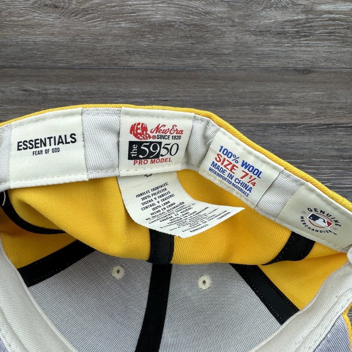Fear of God Essentials FOG New Era 59FIFTY Fitted Cap Yellow Fear of God Essentials FOG New Era 59FIFTY Fitted Cap Yellow