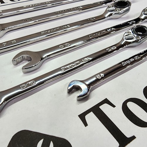 Snap-on Tools NUEVO 23 piezas Juego de llaves combo de trinquete reversibles SAE Metric MASTER - Imagen 12 de 22