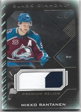 2021-22 Black Diamond Premium Relics BDBMR Mikko Rantanen 41/50 Avs Carolina