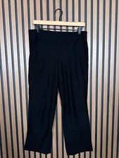 Eileen Fisher Pants Small Womens Black Nylon Stretch Pull On Straight Leg