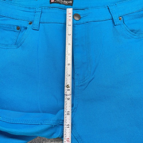 Victorious Pants Men 38x30 Teal Blue 5 Pocket Cotton Stretch Denim Chino Jean - Picture 8 of 14