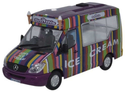 Oxford WM006 PKW Mercedes Ice Cream Smiths Eiswagen 1//43