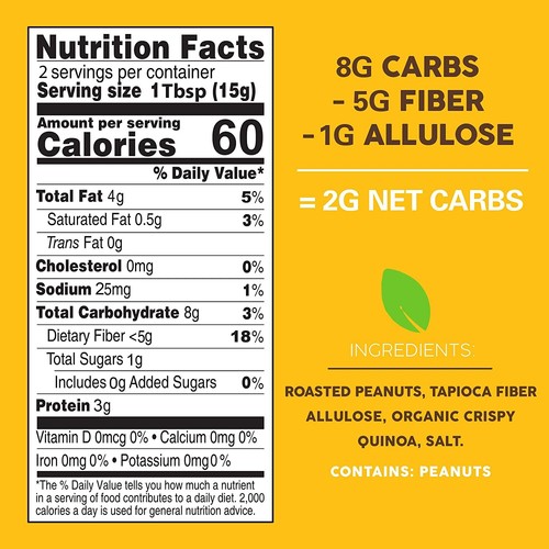 Pasokin Keto Bite Peanut Butter – Healthy Snacks with Zero Sugar Added  - Picture 5 of 6