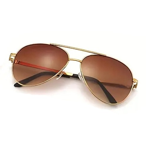Stylische Sonnenbrille Pilotenbrille Fliegerbrille Brille Schwarz Rot Gold 9379 - Picture 10 of 25