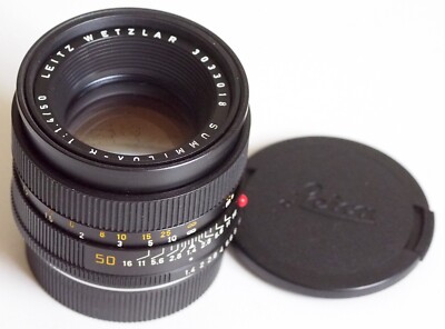 ライカ　LEITZ WETZLAR SUMMILUX 50mm f/1.4 Leica Leitz 50mm f/1.4 Summilux-M Black Paint (Red Scale