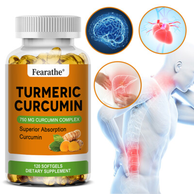 Turmeric Curcumin 750 mg Herbal Extract 30 to 120 Capsules