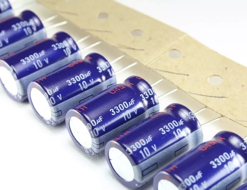 10pcs Panasonic M 3300uF 10v 85C Radial Electrolytic Capacitor - Picture 2 of 2