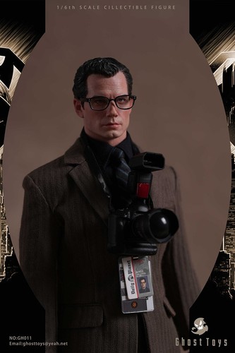 Super Man Metropolis Journalist Clark Ghost Toys 1/6 Scale Actionfigur Modell - Bild 8 von 9