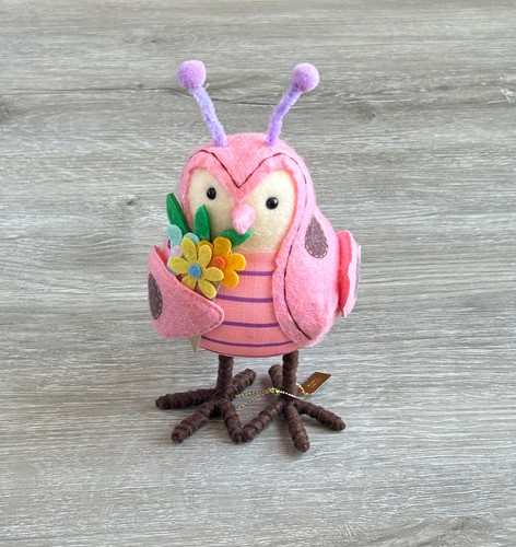Target Spritz Featherly Friends Ostern 2024 Stoff rosa Marienkäfer Vogel - Bild 1 von 13