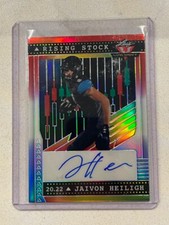 JAIVON HEILIGH 2022 Leaf Valiant Football RWB # 7/7 AUTO Autograph