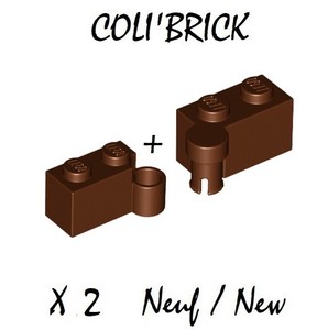 Lego 3831 NEW 3830-2x Charnière complète // hinge brick Reddish Brown