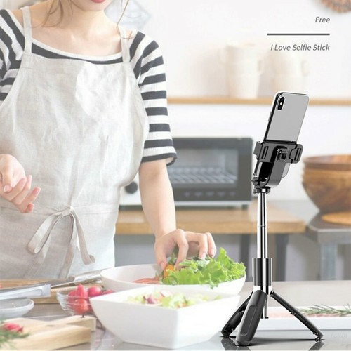 Bluetooth Scalable Selfie Stick Extension Pole with Tripod Cellphone Holder - Picture 12 of 14