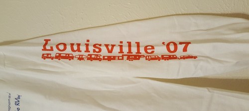 GE Go RVing Appliance Segment '07 Louisville Pullover LS Med White Cotton Shirt - Picture 6 of 9
