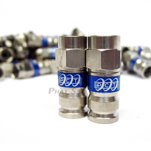 PCT-TRS-6LMG Universal RG-6 ALL BRASS WEATHER SEAL Coaxial Compression Connector - Picture 3 of 3