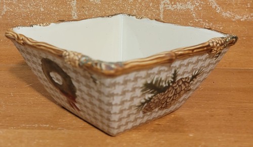 St. Nicholas Square SNOW VALLEY Soup / Cereal bowl, 6", Christmas, Excellent - Picture 2 of 8