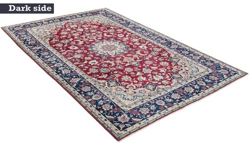 Alfombra persa anudada a mano Najafabad 340 x 217 cm-FineOrient, alfombra, alfombra, rojo - Imagen 3 de 12