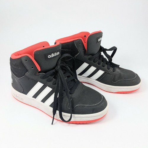 Adidas Aros 2.0 Medio Alto Zapatos de Baloncesto Tenis Talla Hombre 5.5 Negro - Imagen 2 de 6
