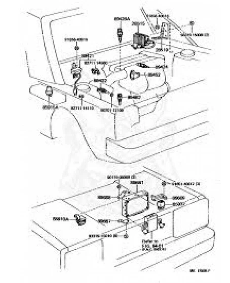 Relé de apertura de circuito genuino Toyota Corolla CP AE86 para EFI ☆ 85910-30050 ☆ Foto 4 de 4