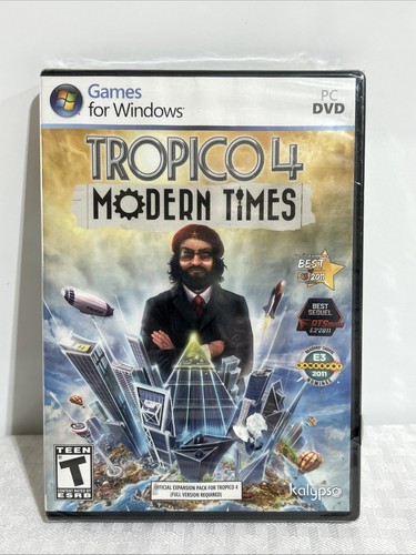 Tropico 4: Modern Times (PC, 2012) - New Sealed COMPUTER VIDEO GAME - Picture 1 of 4