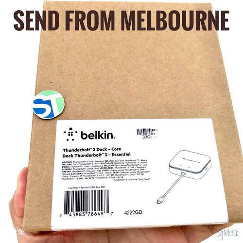 NEW Belkin Dock Core Thunderbolt 3 For Mac Windows USB-C PD 60W 4K HDMI Ethernet - Picture 9 of 11