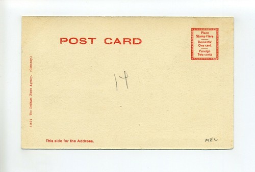 Postal antigua Dedham MA Mass, Franklin Square, casas medio escondidas - Imagen 2 de 2