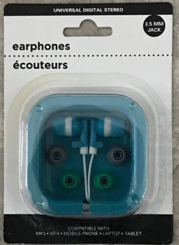 EARPHONES UNIVERSAL DIGITAL STEREO USE WITH PHONES LAPTOPS MP3 MP4 PLAYER TABLET - Picture 1 of 2