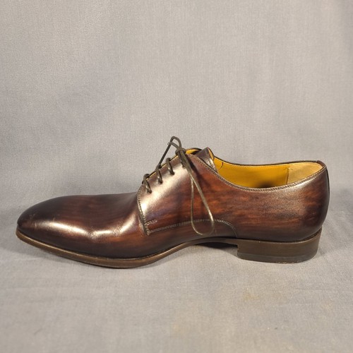 Magnanni Dress Shoes Mens Size 8 Euro 41 Oxford Loafers Tabocco Lace Up - Picture 13 of 14