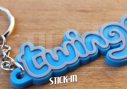 Porte Clés pour Twingo Bleu Keychain Keyrings Llavero Blue Schlüsselring - Picture 4 of 4