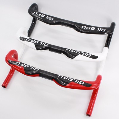 Newest QILEFU Road bicycle 3K full carbon fibre handlebar carbon bike handlebar