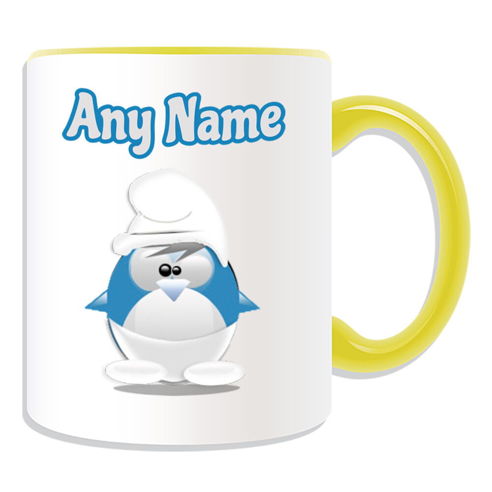 Personalised Gift Smurf Mug Money Box Cup Funny Novelty Penguin Cartoon Anime Personalised Gift Smurf Mug Money Box Cup Funny Novelty Penguin Cartoon Anime