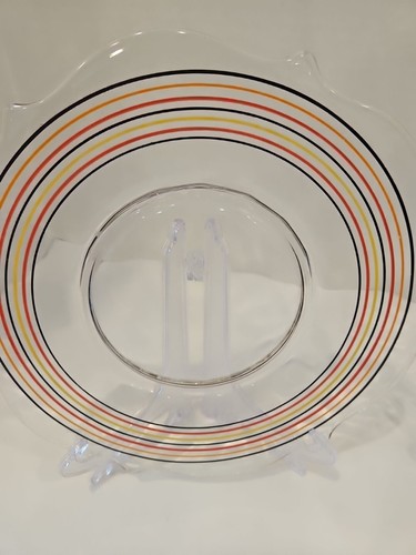 Vintage Banded Rings Plates 8.5” Set Of (2) Depression Era - Picture 5 of 9