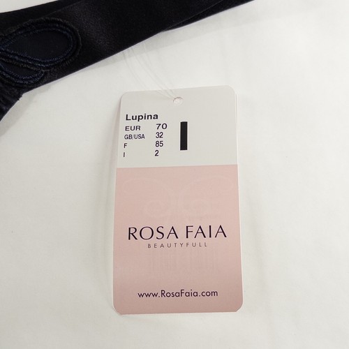 Rosa Faia By Anita Lupina Bra 32I Black Underwire Side Support Unpadded New - Picture 7 of 8