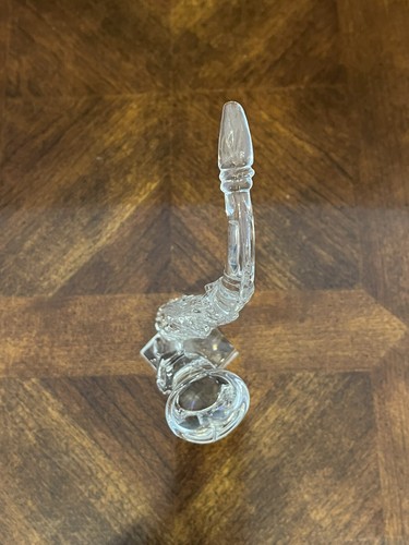 Waterford Style Lead Crystal Saxophone Sculpture 7.25” Made in France - Picture 6 of 9