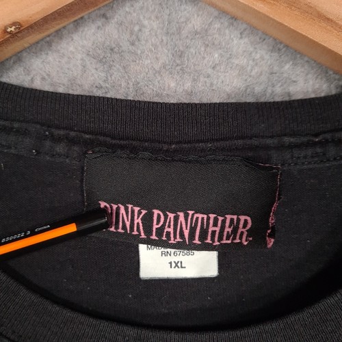 Vintage Pink Panther Shirt Mens XL Black Blue Logo Prince King Cartoon Y2K Rap - Picture 8 of 13