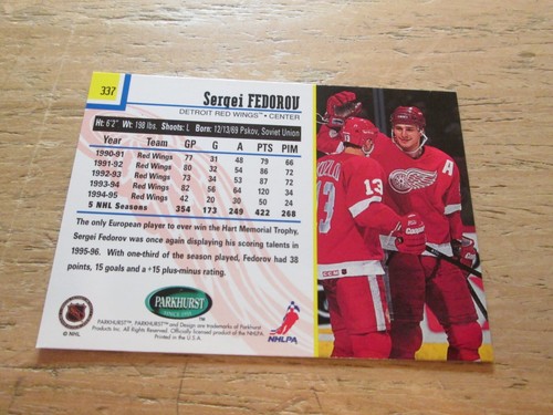 1995-96 PARKHURST INTL, EMERALD ICE,SER. 2, 271-540, MULTI LISTING, YOU PICK 'EM - Picture 70 of 234