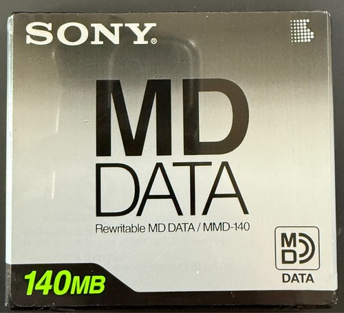 Sony Rewritable MD DATA 140MB Mini disc for Data MMD-140 Made In Japan