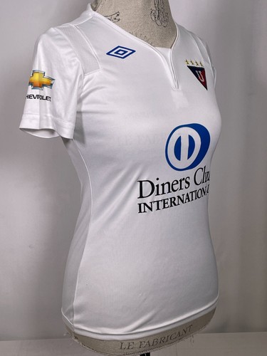 LDU Liga Quito Ecuador University Umbro 2011 Fußball weiß Trikot Damen SMALL - Bild 10 von 14