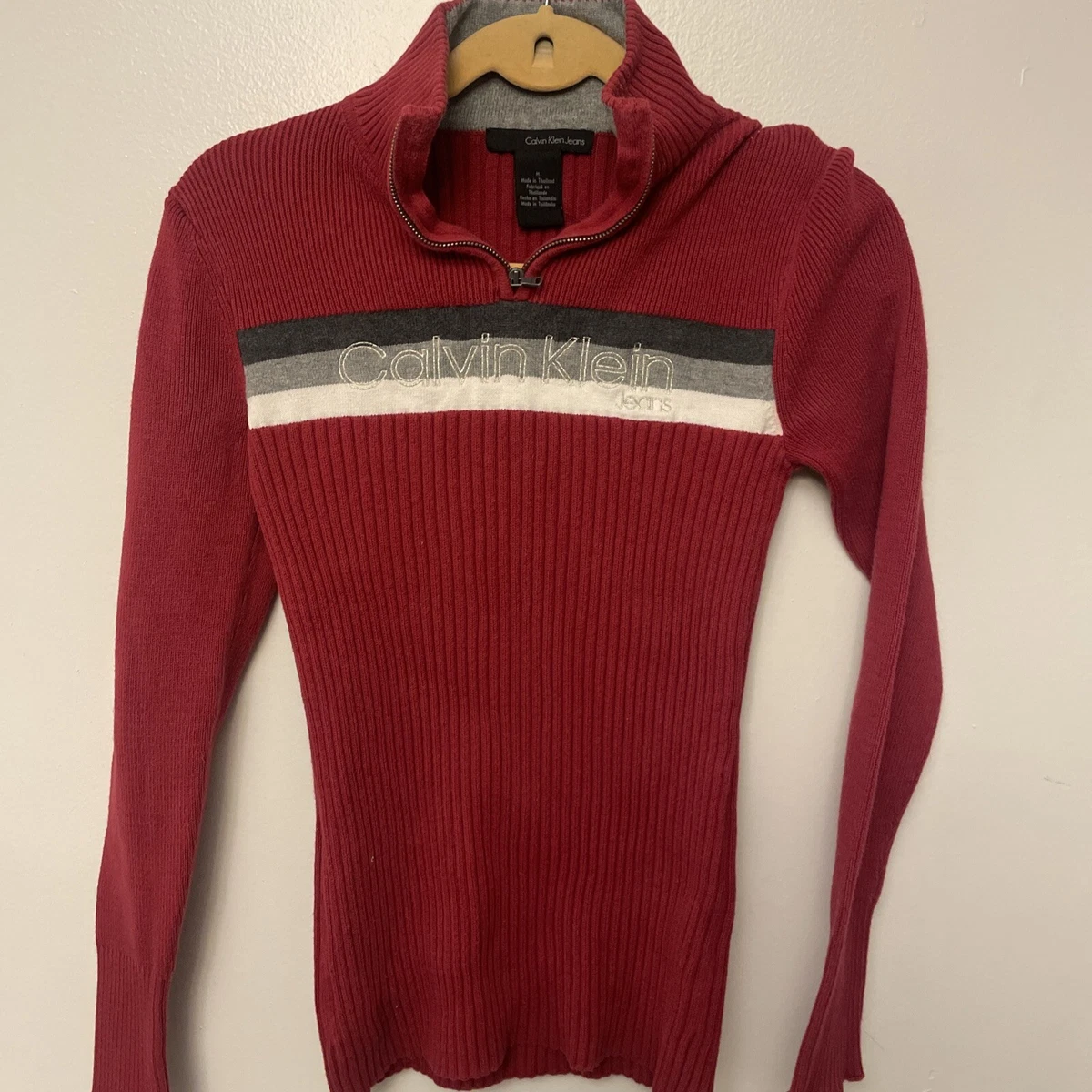 Calvin klein top jeans red sweater
