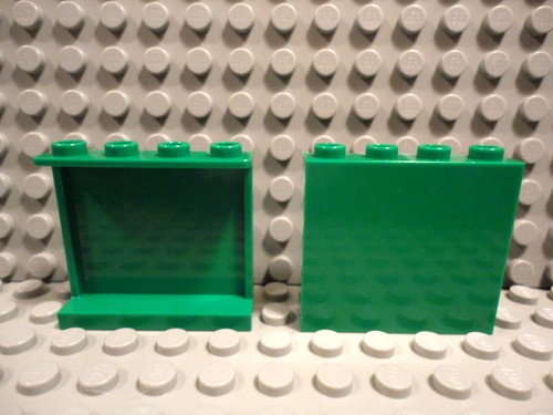 Lego 4 Verde 1x4x3 Panel de pared NUEVO - Imagen 2 de 2
