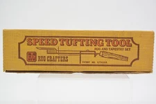Vintage RC Rug Crafters Speed Tufting Tool Set with Instruction Manual and Gauge