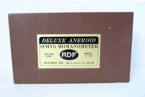 Her-Mar Deluxe RDF Aneroid Sphygmomanometer with Box Instructions Blood Pressure - Picture 3 of 5