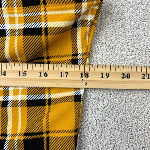 No Boundaries Corset Tank Crop Top Juniors XXL 19 Sleeveless Yellow Plaid - Picture 6 of 7