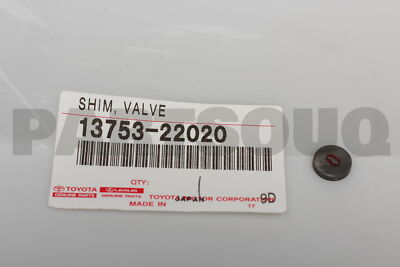 1375322020 Genuine Toyota SHIM, VALVE ADJUSTING 13753-22020