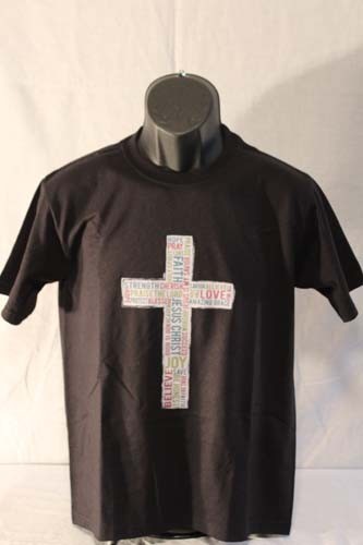 Inspirational Cross Christ bible God Jesus t-shirt tee graphic novelty boy girl - Picture 10 of 29