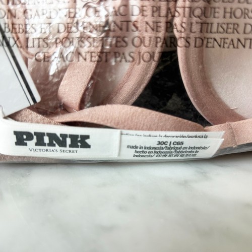 PINK Victoria's Secret Wear Everywear Underwire Push-Up Bra-Color Beige Size 30C - Picture 5 of 5