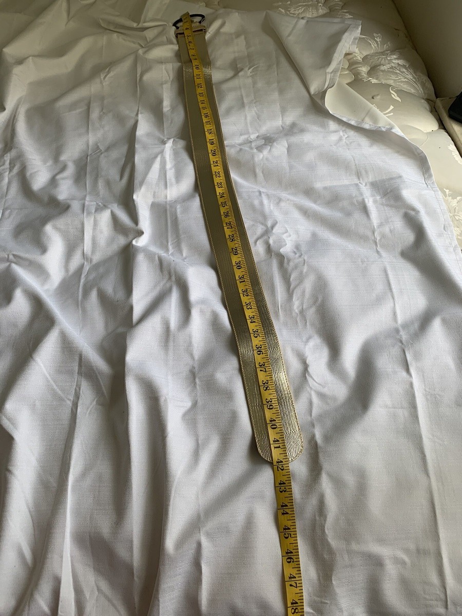 Just Cavalli Y2K Golden Belt Just Cavalli Roberto Cavalli Gold Embossed Y2K Belt New | eBay main image 4