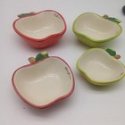 PIER 1 IMPORTS NESTING MEASURING CUPS  [4] RED/GREEN- APPLE SHAPES