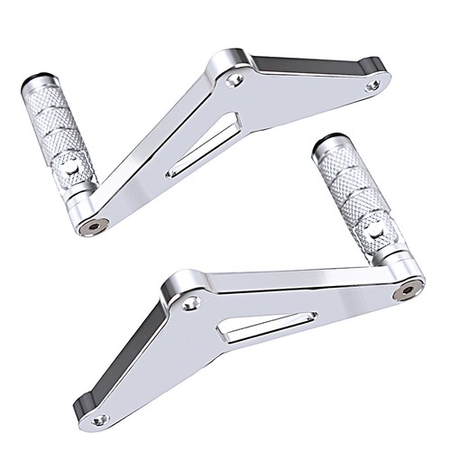 US Rear Passenger Silver Footrest Foot Pegs Bracket For Honda 18-23 Monkey 125 - Picture 3 of 8