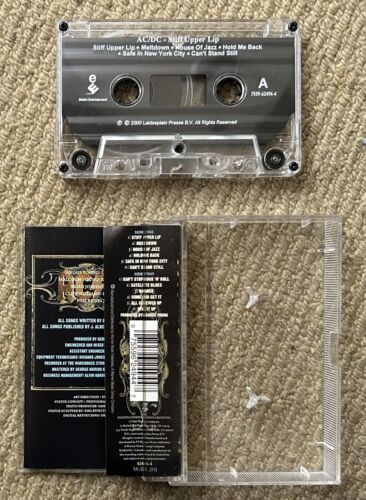 AC/DC Stiff Upper Lip Cassette Tape Rare Oz - Picture 3 of 4